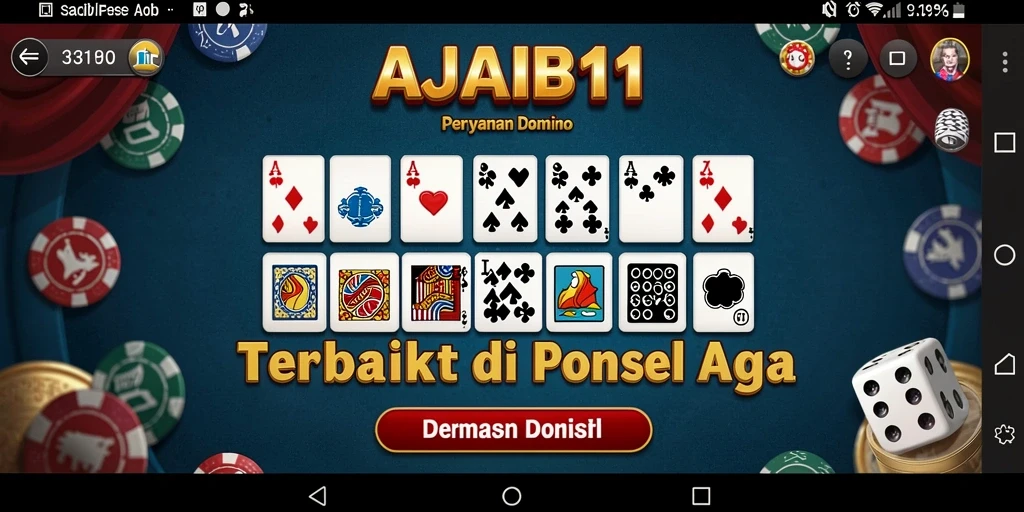 Tampilan gameplay seru dari AJAIB11 saat bermain Domino.