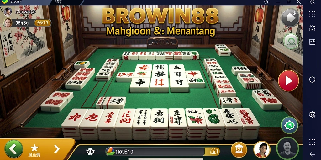 Screenshot gameplay seru dari BROWIN88 saat bermain Mahjong.