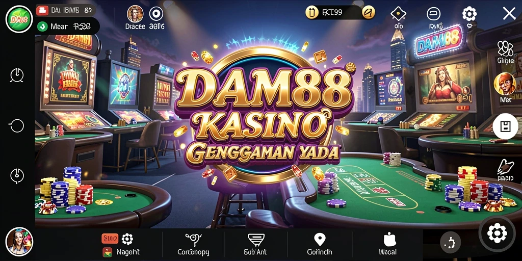 Tampilan gameplay Kasino yang memukau di DAM88.