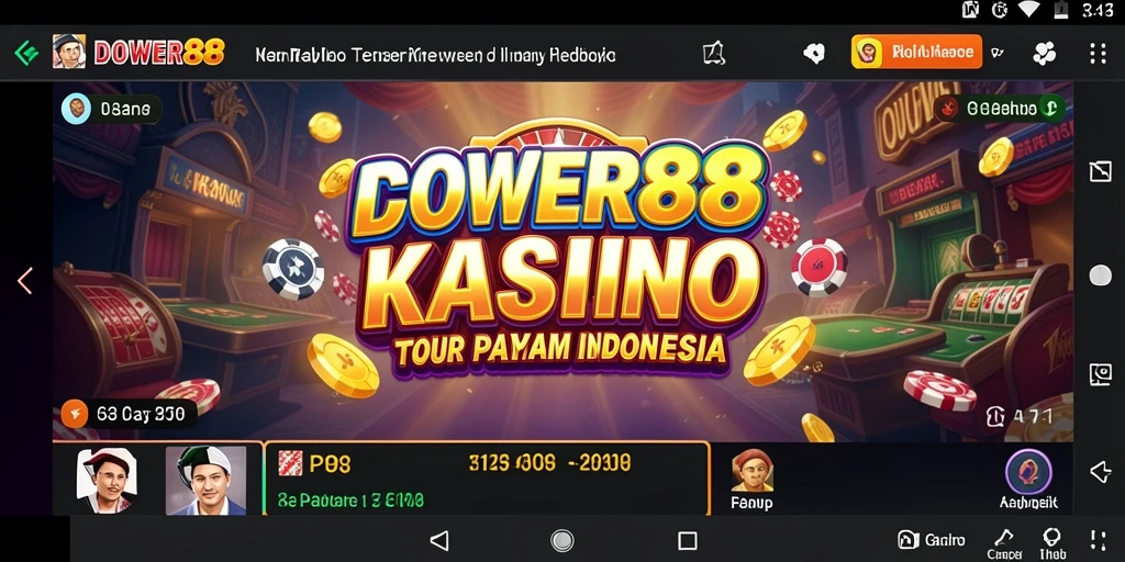 Tampilan menarik dari gameplay kasino DOWER88 yang seru.