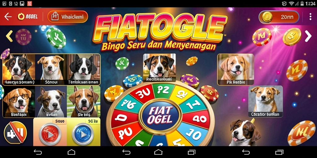Tampilan gameplay Bingo FIATOGEL yang menarik dan interaktif.