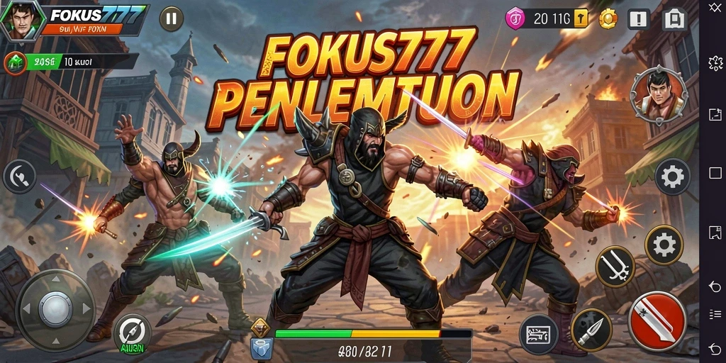 Tangkapan layar FOKUS777 menampilkan pertarungan penuh aksi yang mendebarkan.