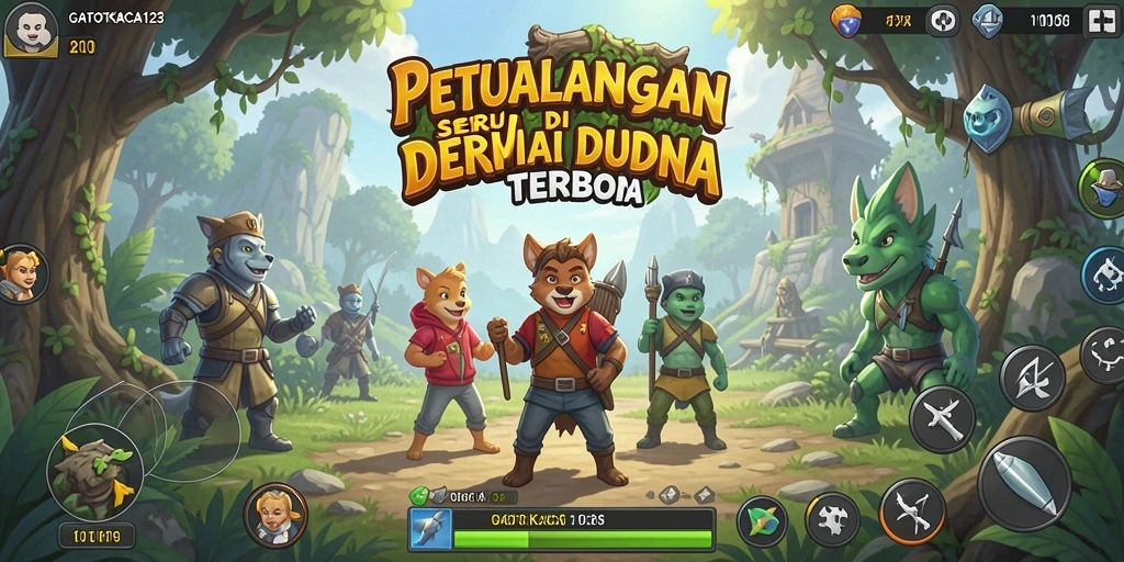 Tampilan gameplay yang mendebarkan di dunia terbuka GATOTKACA123.