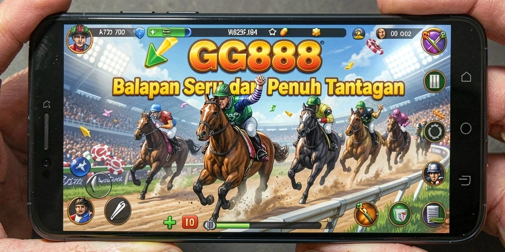 Tampilan gameplay GGG888 yang mendebarkan selama balapan.