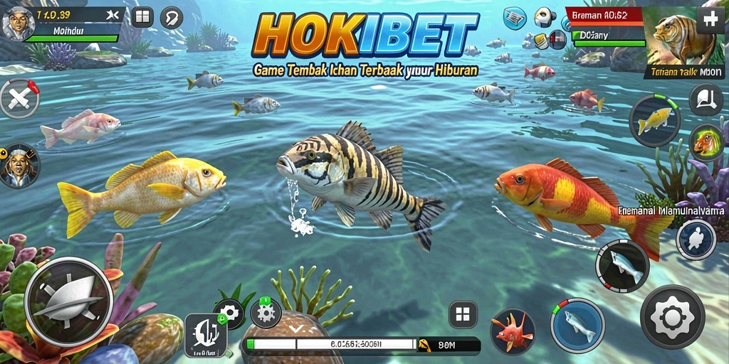 Gameplay seru HOKIBET dengan aksi Tembak Ikan yang mendebarkan.