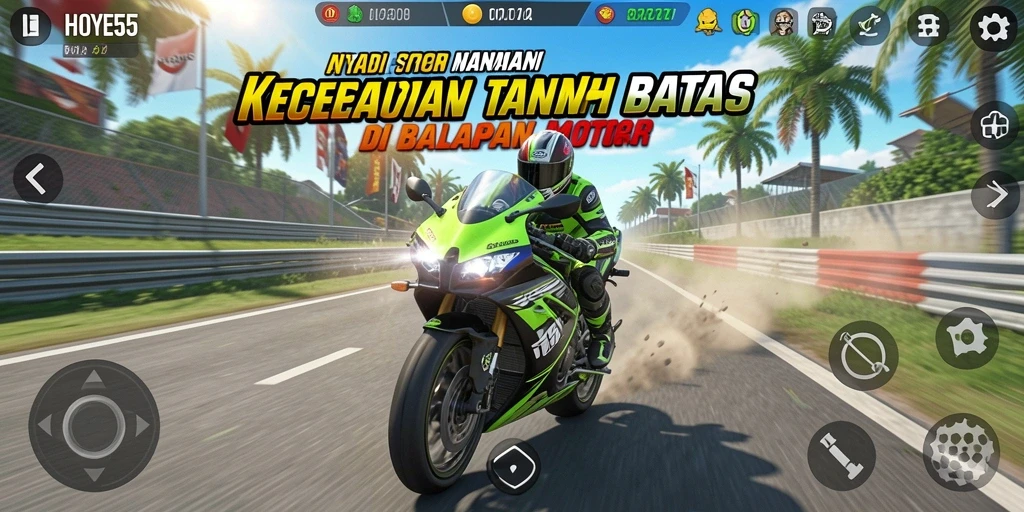 Tampilan gameplay seru dan mendebarkan dari HOYE55.