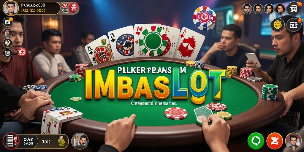 Tampilan permainan Poker yang menarik dan mendebarkan.