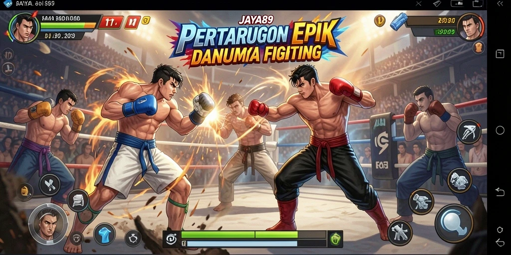 Tampilan gameplay <strong>JAYA89</strong> yang penuh aksi dan pertarungan epik.