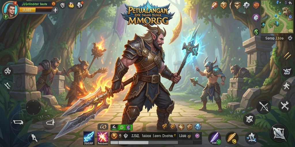 Gameplay epik dalam dunia MMORPG yang memikat.