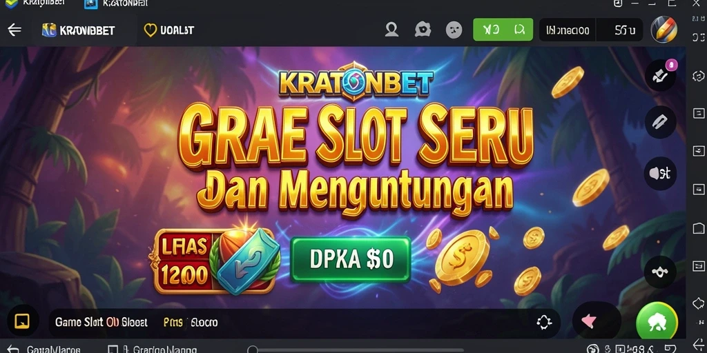 Gameplay seru di KRATONBET dengan berbagai tema Slot yang menarik.