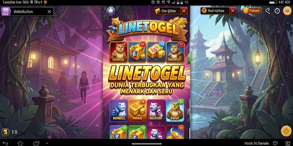 Tampilan gameplay menarik dari dunia terbuka LINETOGEL.