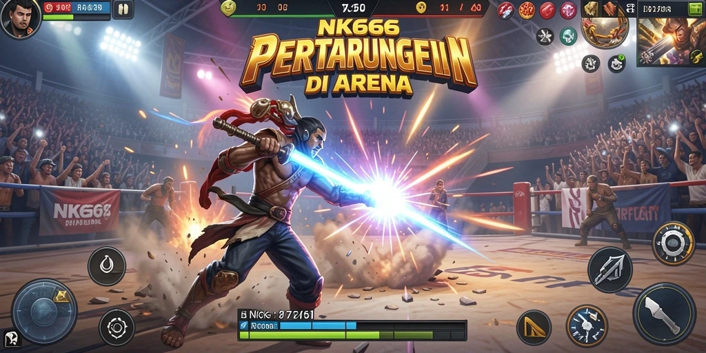 Screenshot NK666 menampilkan aksi pertarungan yang mendebarkan.