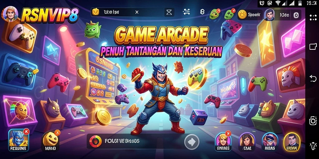 Screenshot menampilkan karakter lucu dalam gameplay seru RSNVIP8.