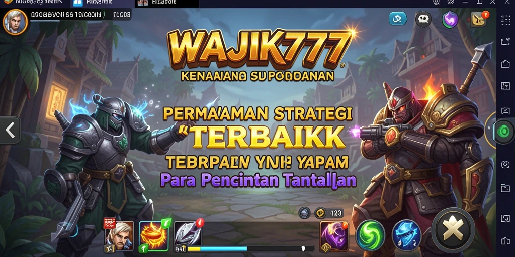 Tampilan permainan <strong>WAJIK777</strong> yang penuh strategi dan aksi.