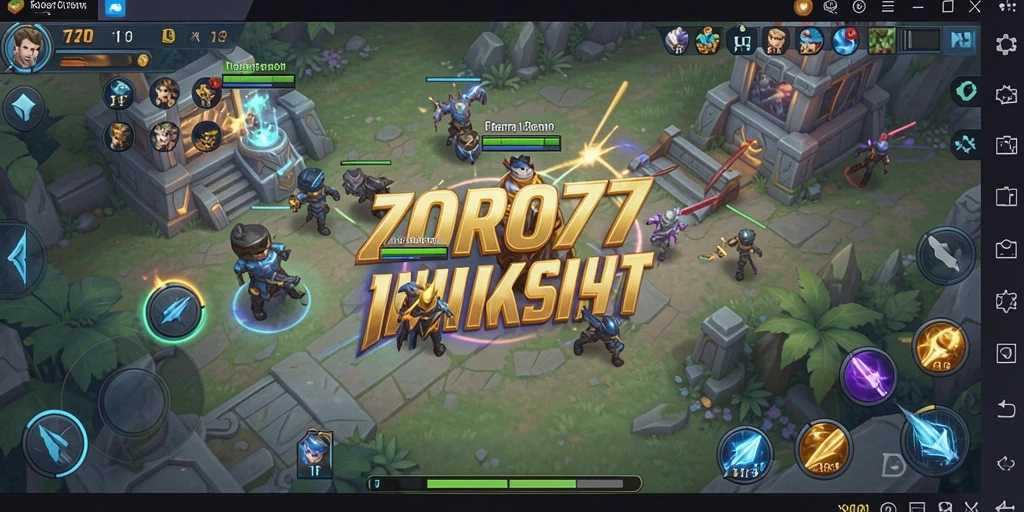 Tampilan gameplay ZORO77 yang penuh strategi dan kegiatan taktis.